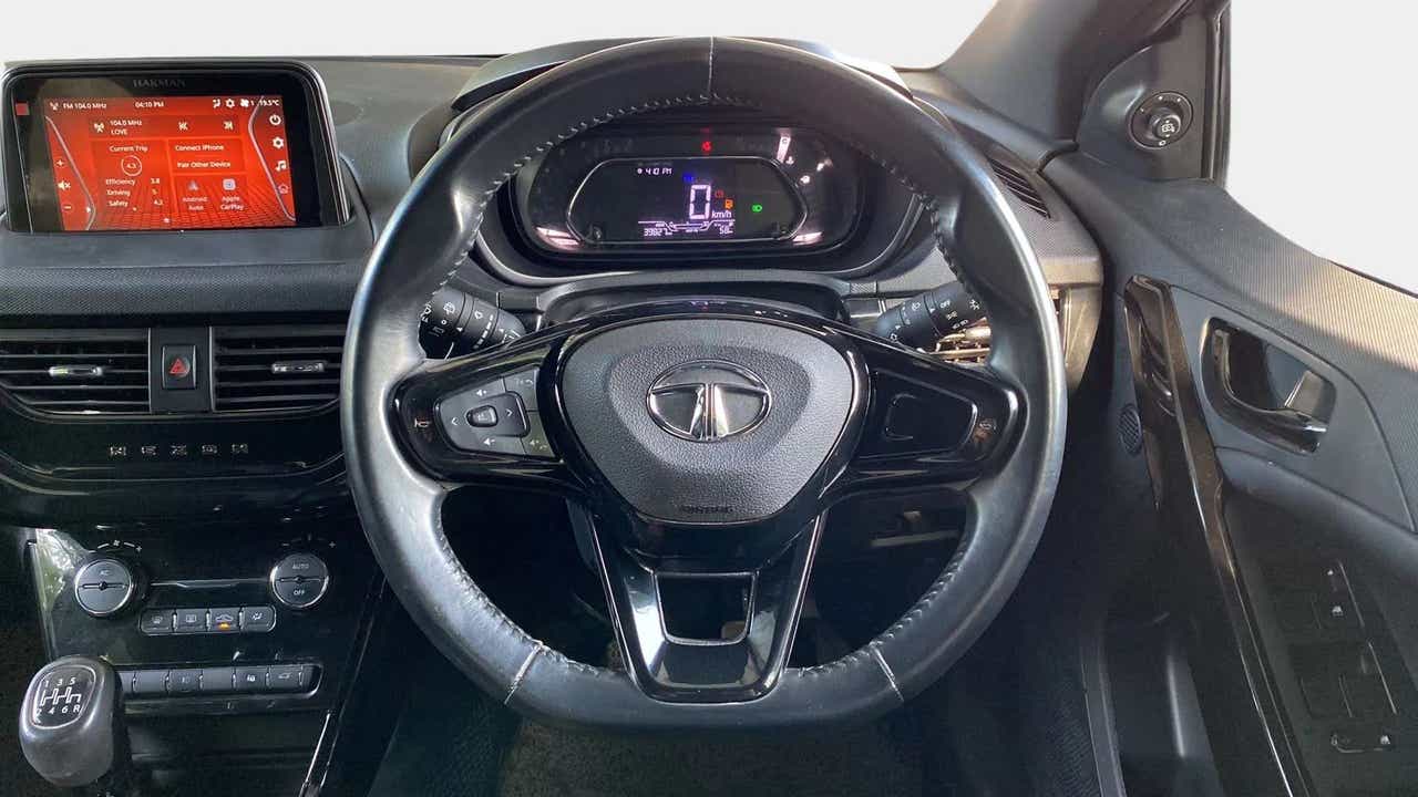 Interior dashboard view of a Tata Nexon 2017-2023