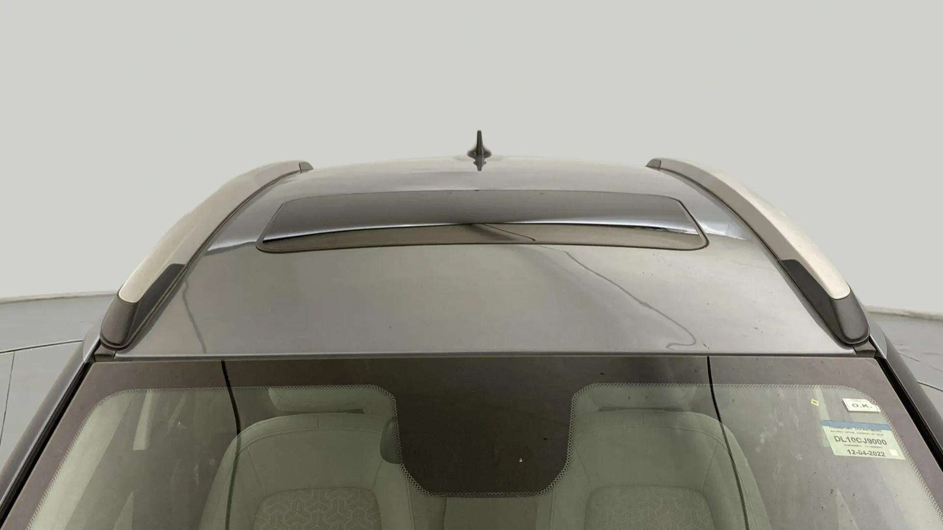 Sunroof and roof rail view of a Tata Nexon 2017-2023