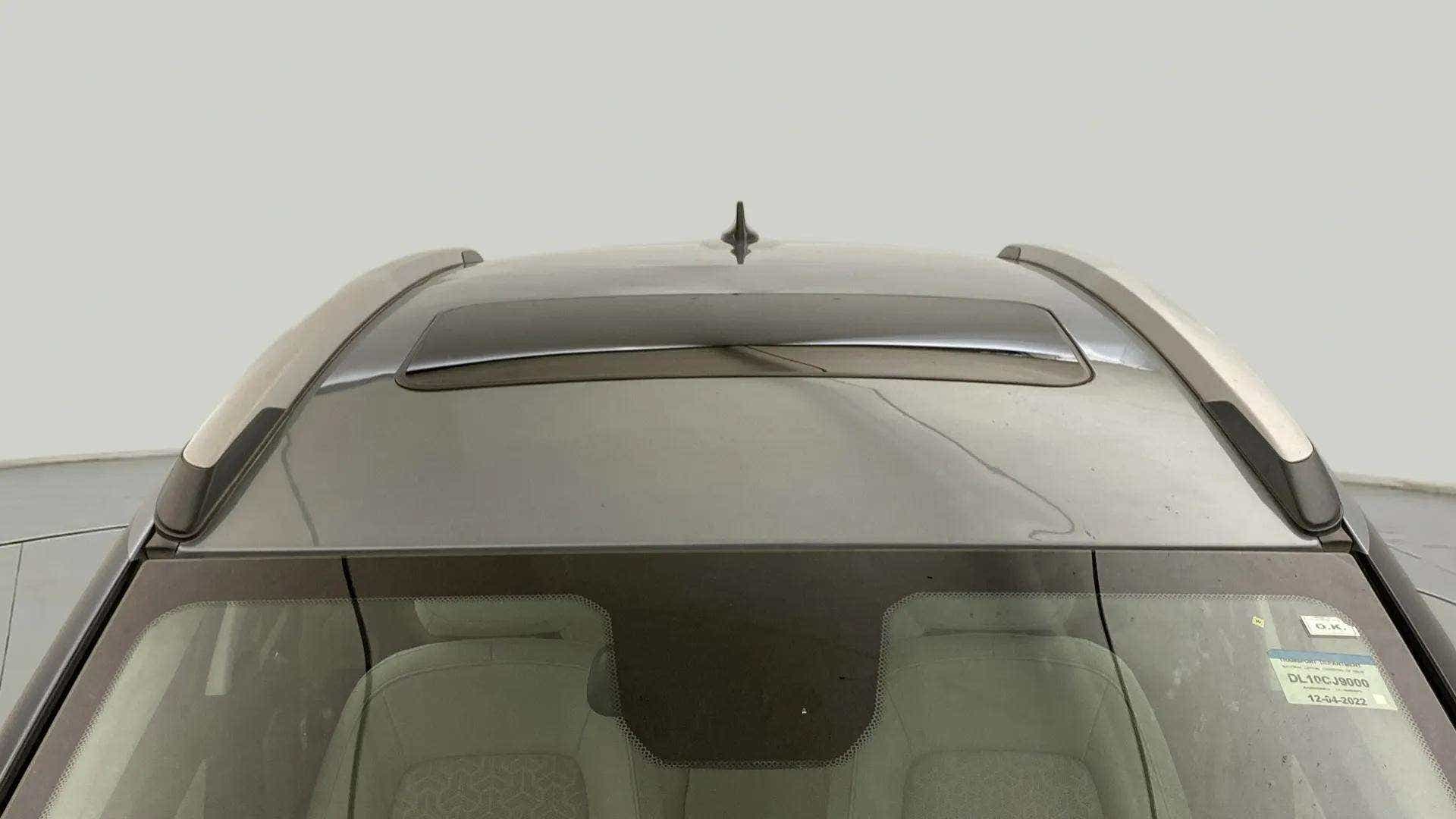 Sunroof and roof rail view of a Tata Nexon 2017-2023