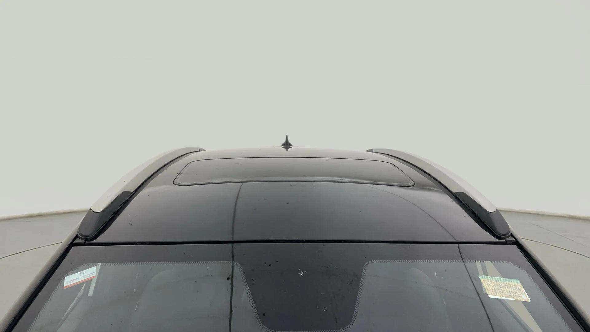 Sunroof and roof rails view of a Tata Nexon