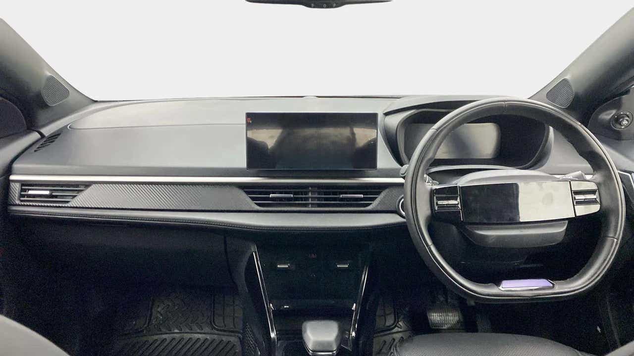Interior dashboard view of a Tata Nexon