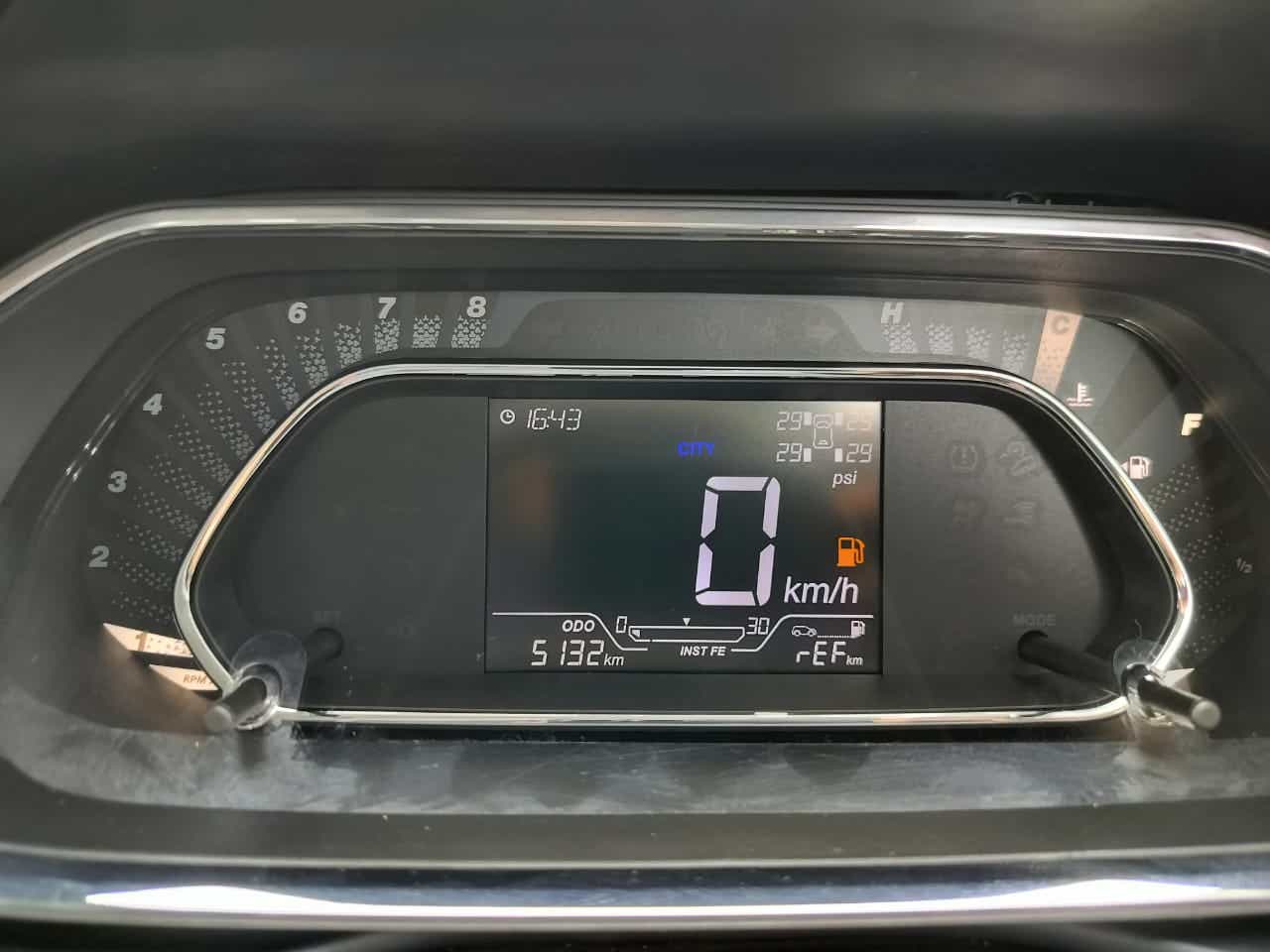 Instrument cluster of a Tata Nexon 2017-2023
