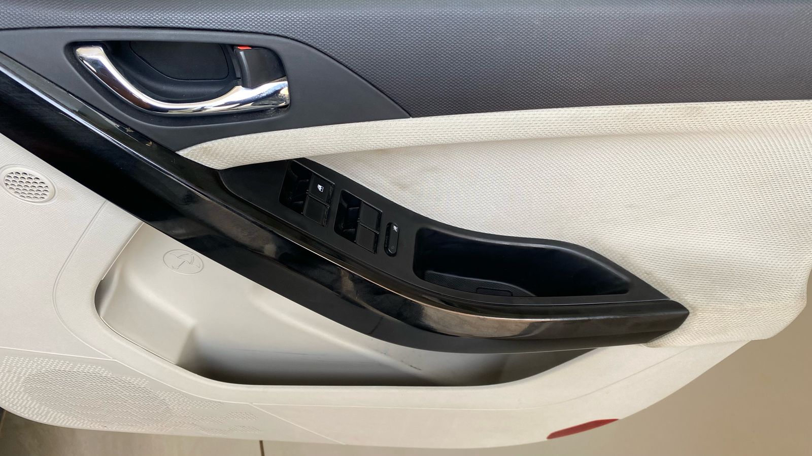 Interior door panel close-up of a Tata Nexon 2017-2023