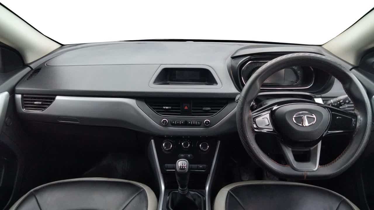 Dashboard and steering wheel of a Tata Nexon 2017-2023