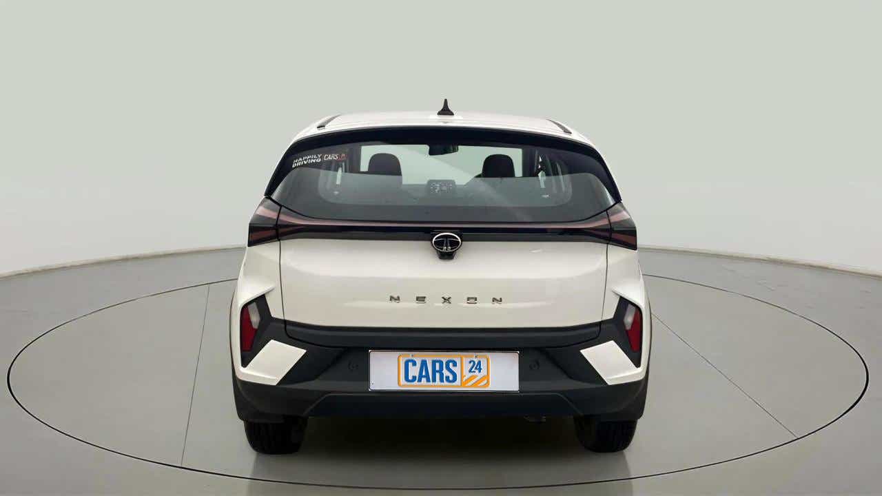 Rear view of a Tata Nexon
