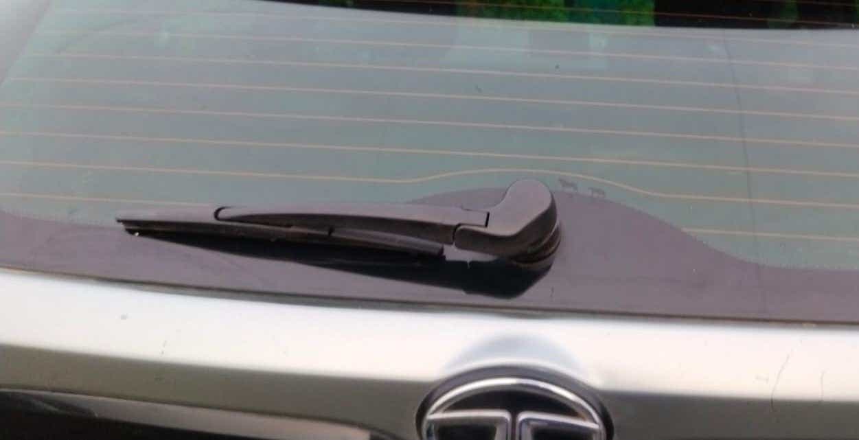 Rear windshield wiper view of a Tata Nexon 2017-2023