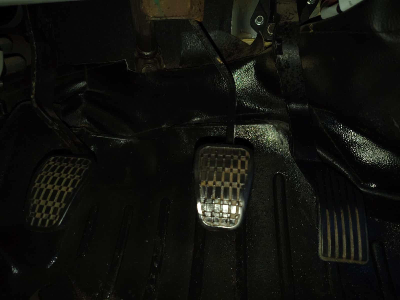 Foot pedals of a Tata Nexon 2017-2023