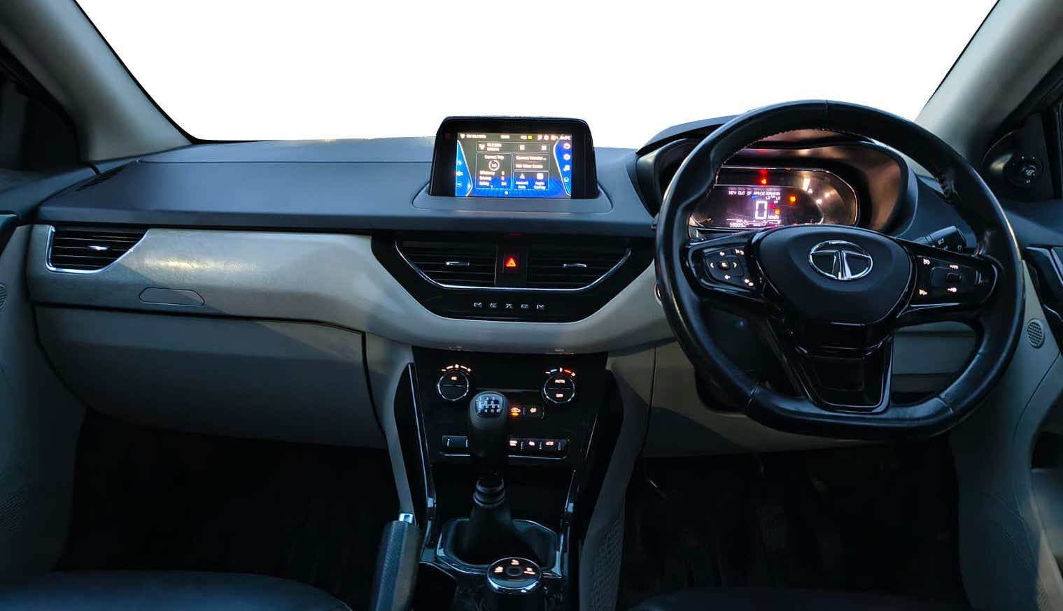 Interior dashboard view of a Tata Nexon 2017-2023