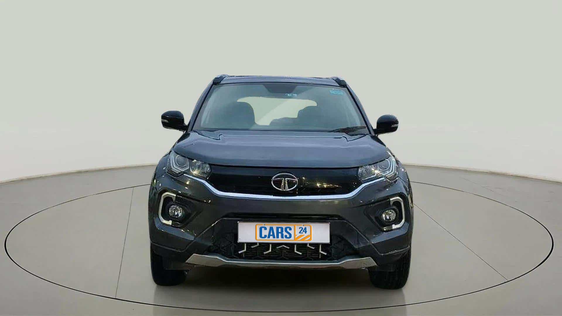 Front view of a Tata Nexon 2017-2023