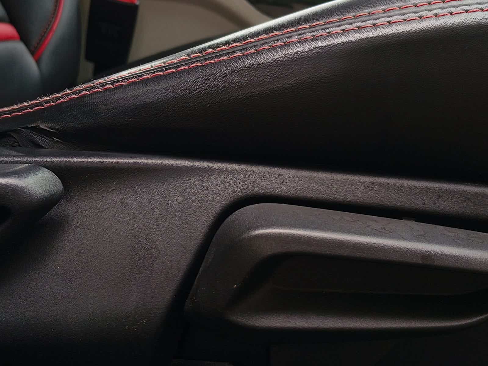 Close-up of the interior door trim of a Tata Nexon 2017-2023