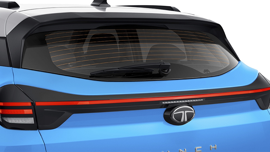 Rear view of a Tata Punch Facelift