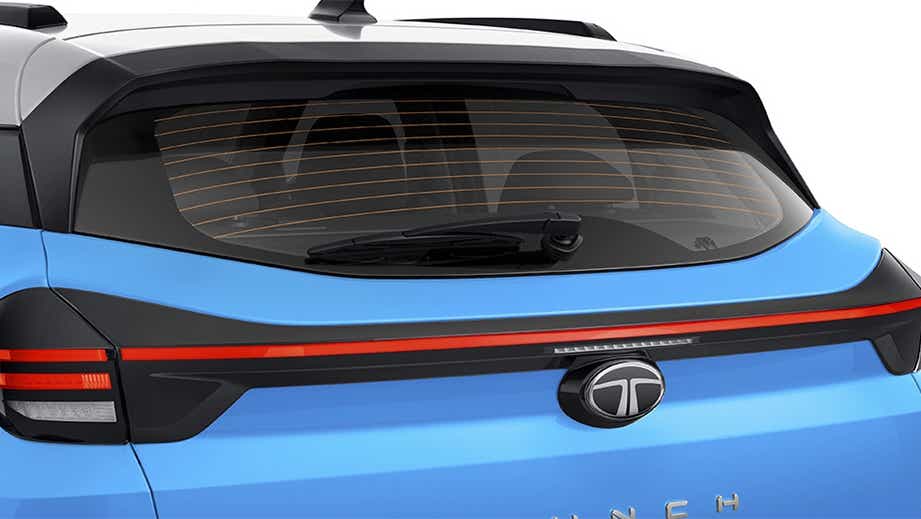 Rear view of a Tata Punch Facelift
