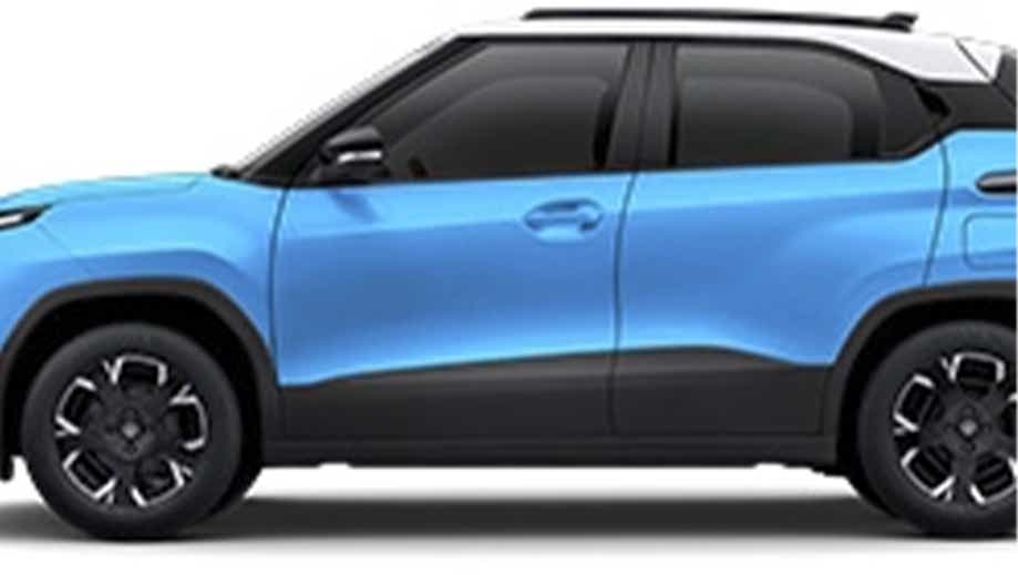 Side view of a Tata Punch Facelift