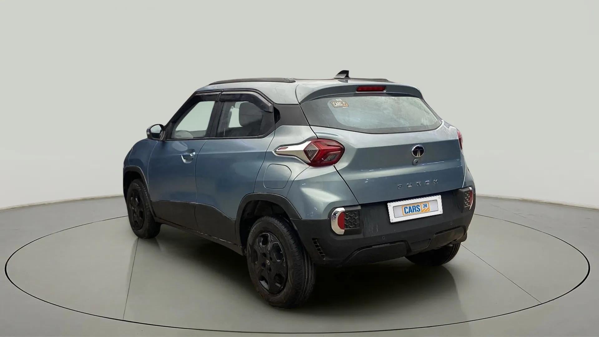 Rear three-quarter view of a Tata Punch