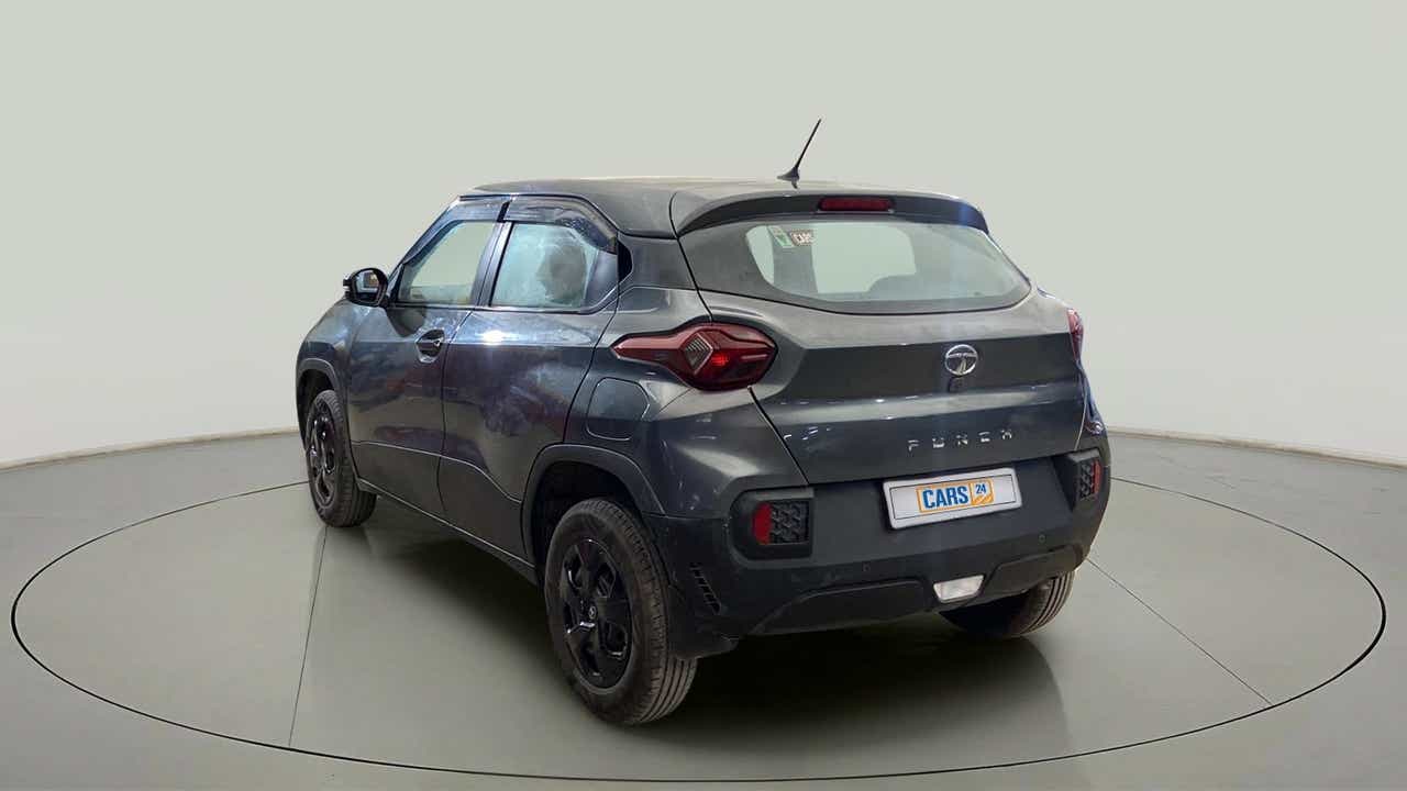 Rear three-quarter view of a Tata Punch