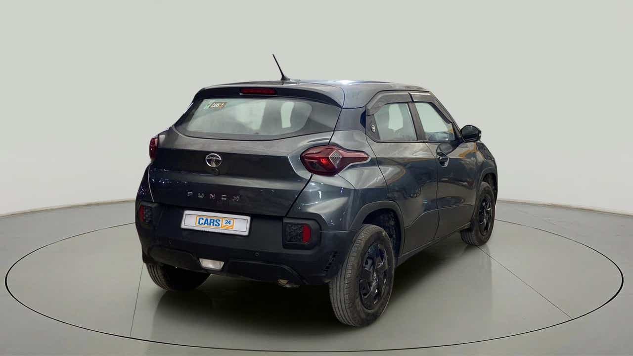 Rear three-quarter view of a Tata Punch