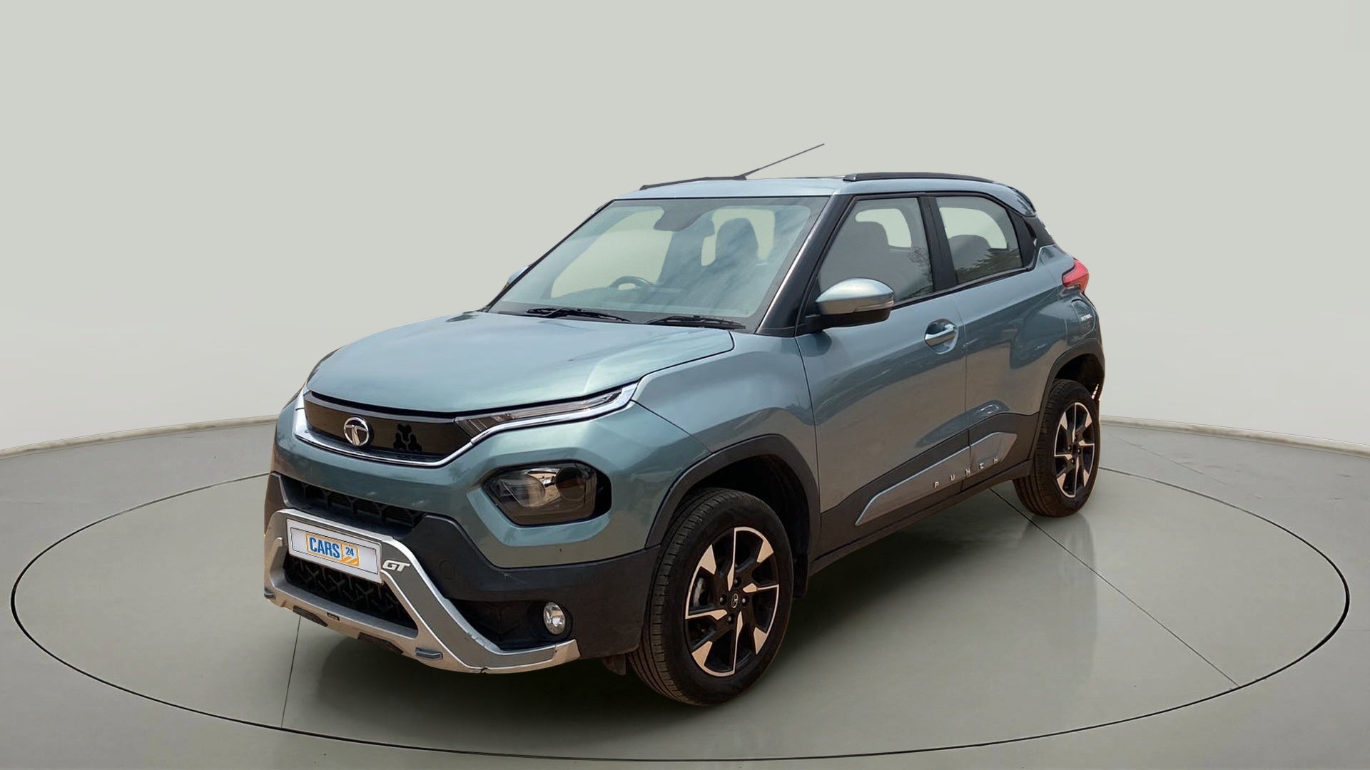 Front three-quarter view of a Tata Punch