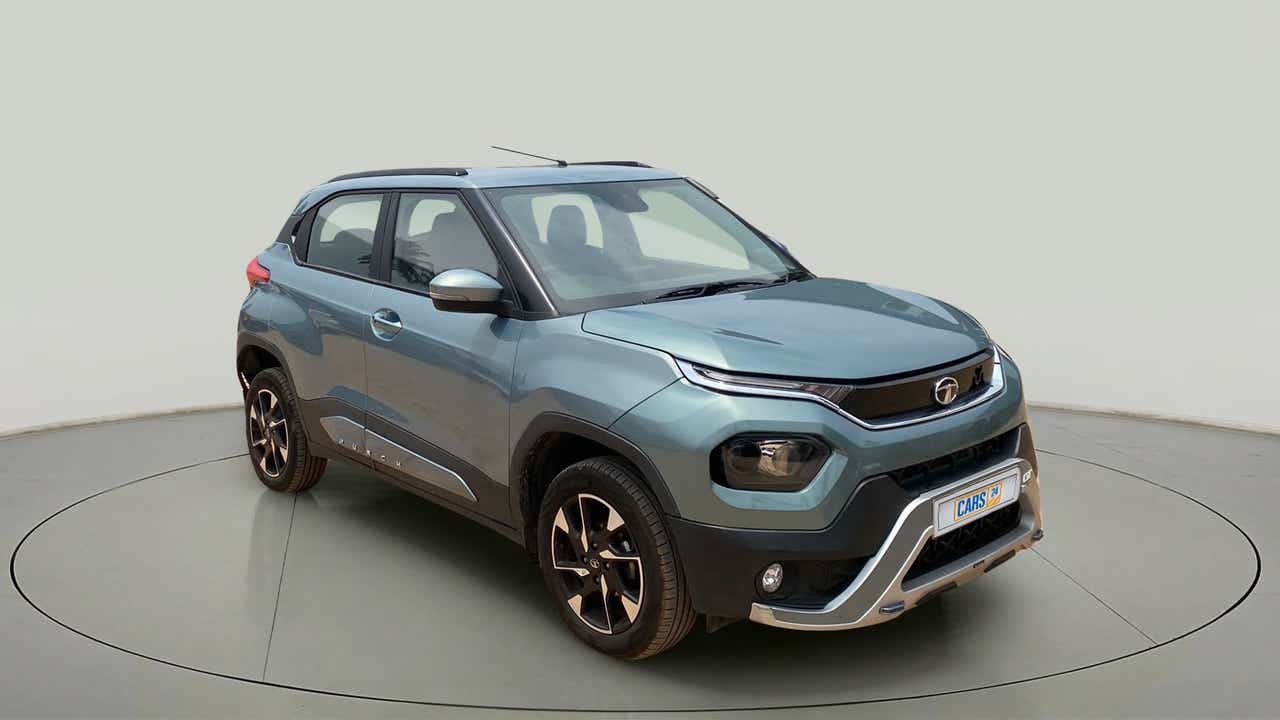 Front three-quarter view of a Tata Punch