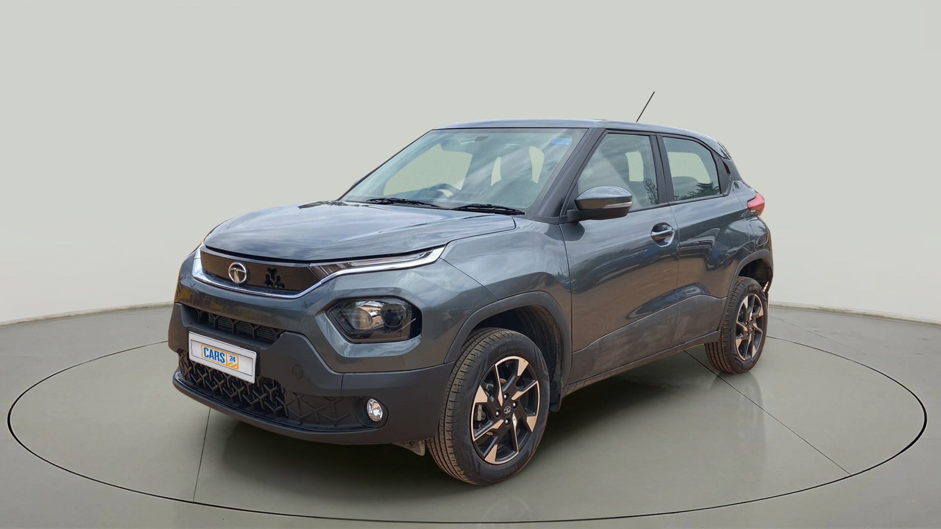 Front three-quarter view of a Tata Punch