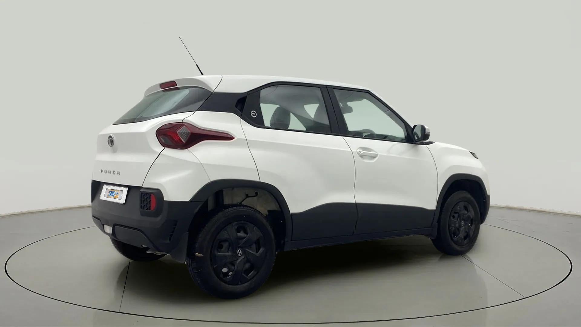 Rear three-quarter of a Orcus White Tata Punch