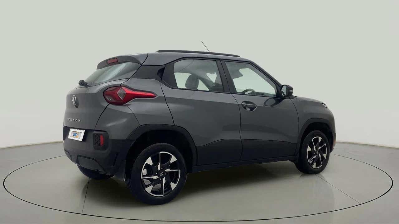 Rear three-quarter view of a Tata Punch