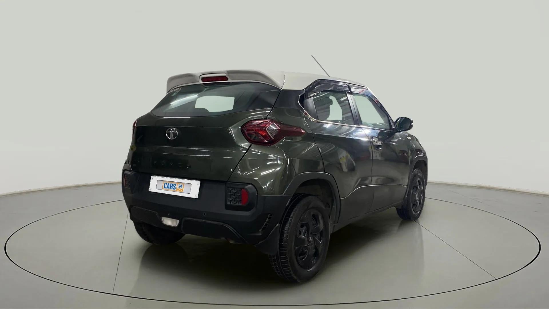 Rear three-quarter view of a Tata Punch