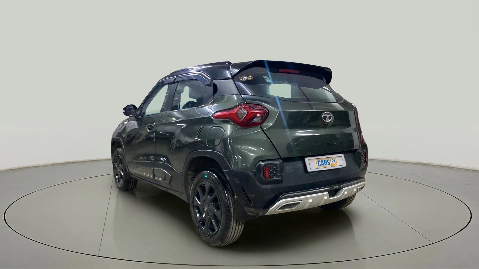 Rear three-quarter view of a Tata Punch