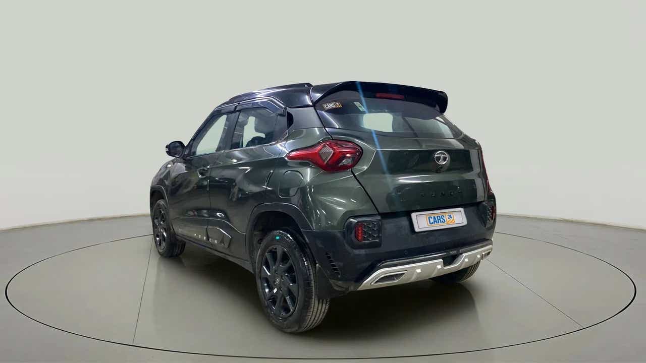 Rear three-quarter view of a Tata Punch