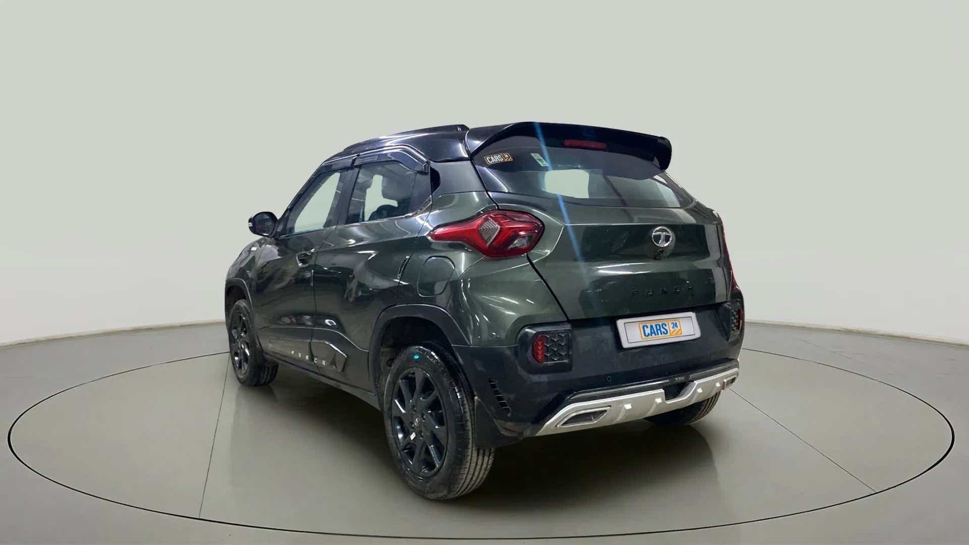 Rear three-quarter view of a Tata Punch