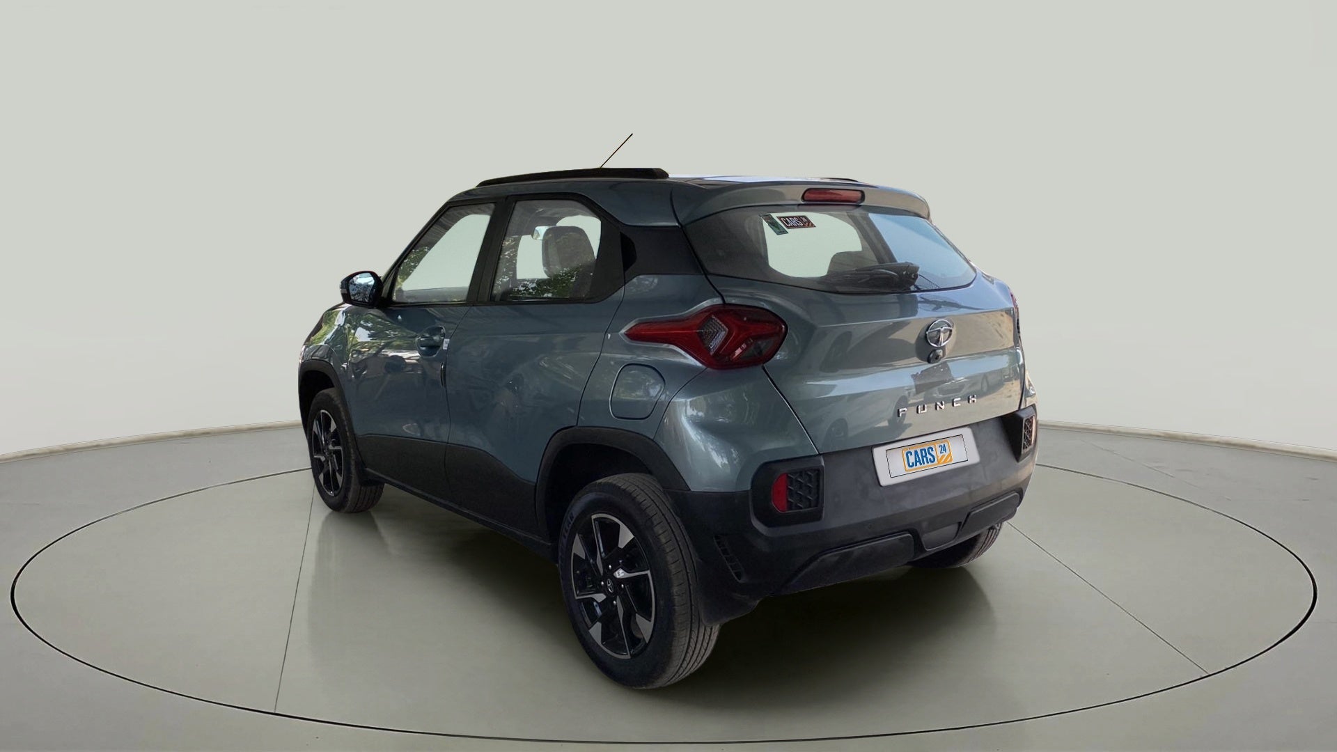 Rear three-quarter view of a Tata Punch