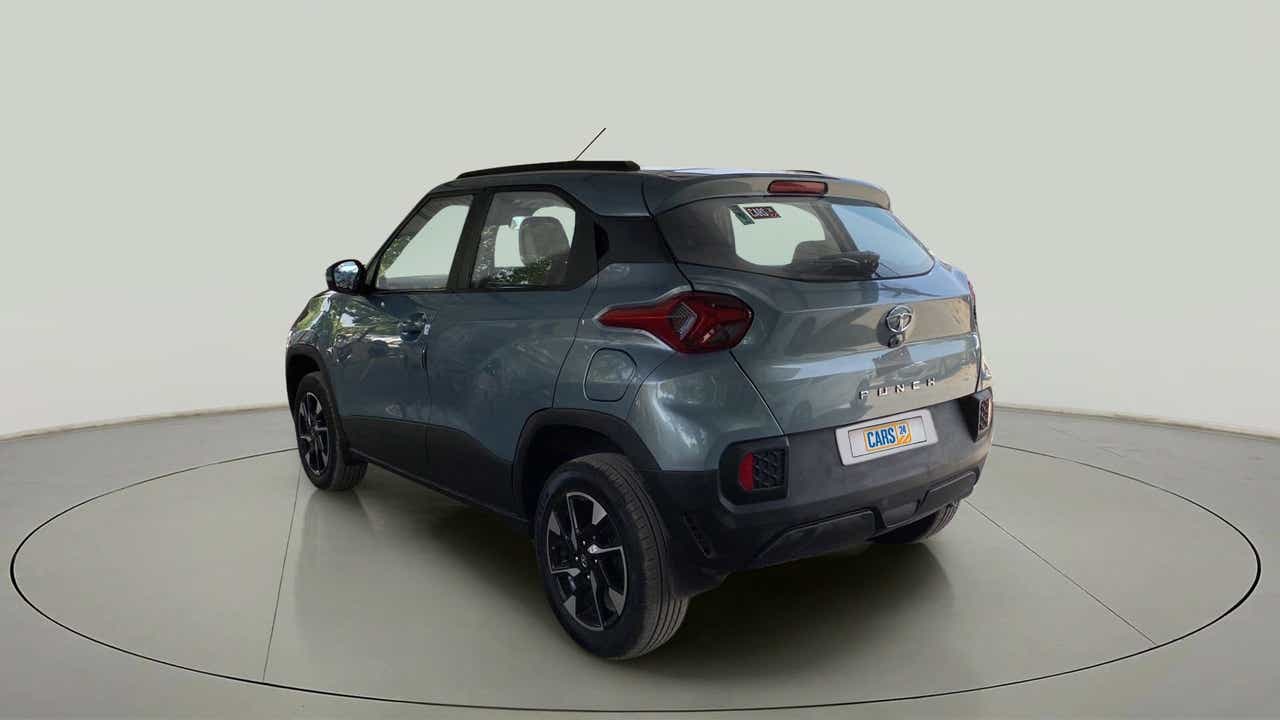 Rear three-quarter view of a Tata Punch