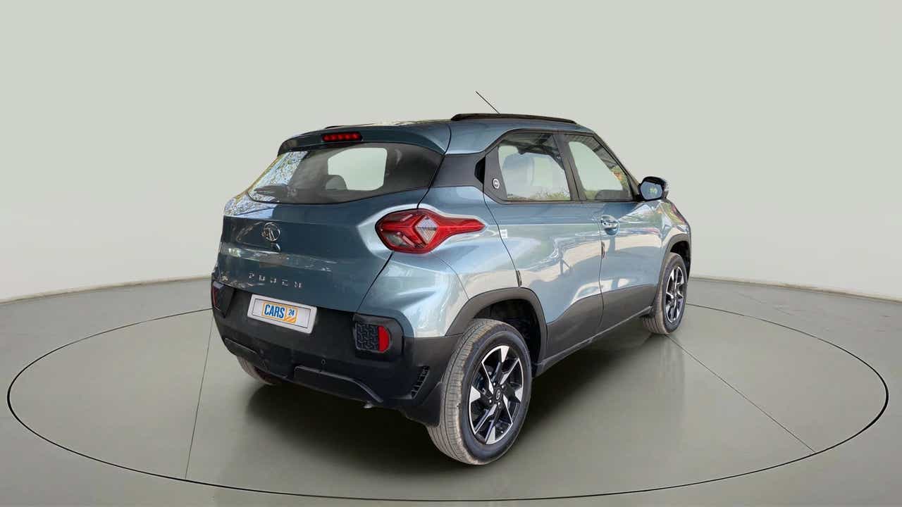 Rear three-quarter view of a Tata Punch