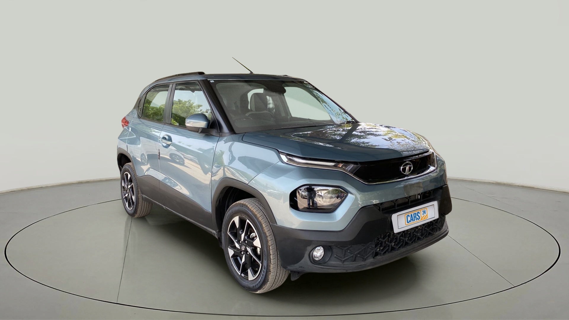 Front three-quarter view of a Tata Punch