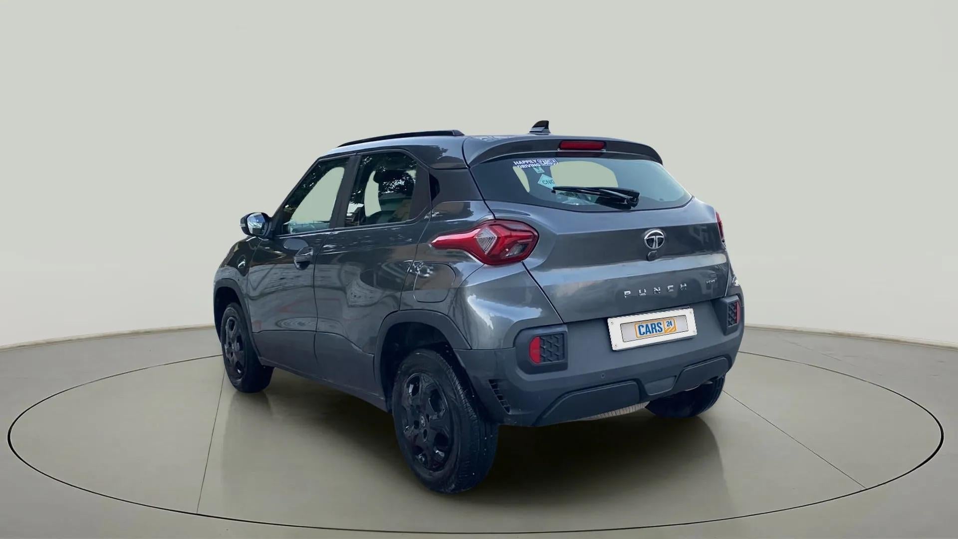 Rear three-quarter view of a Tata Punch