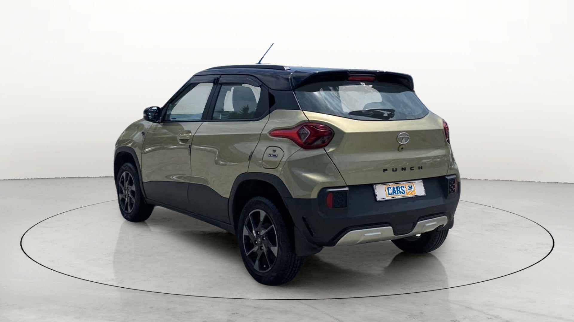 Rear three-quarter view of a Tata Punch