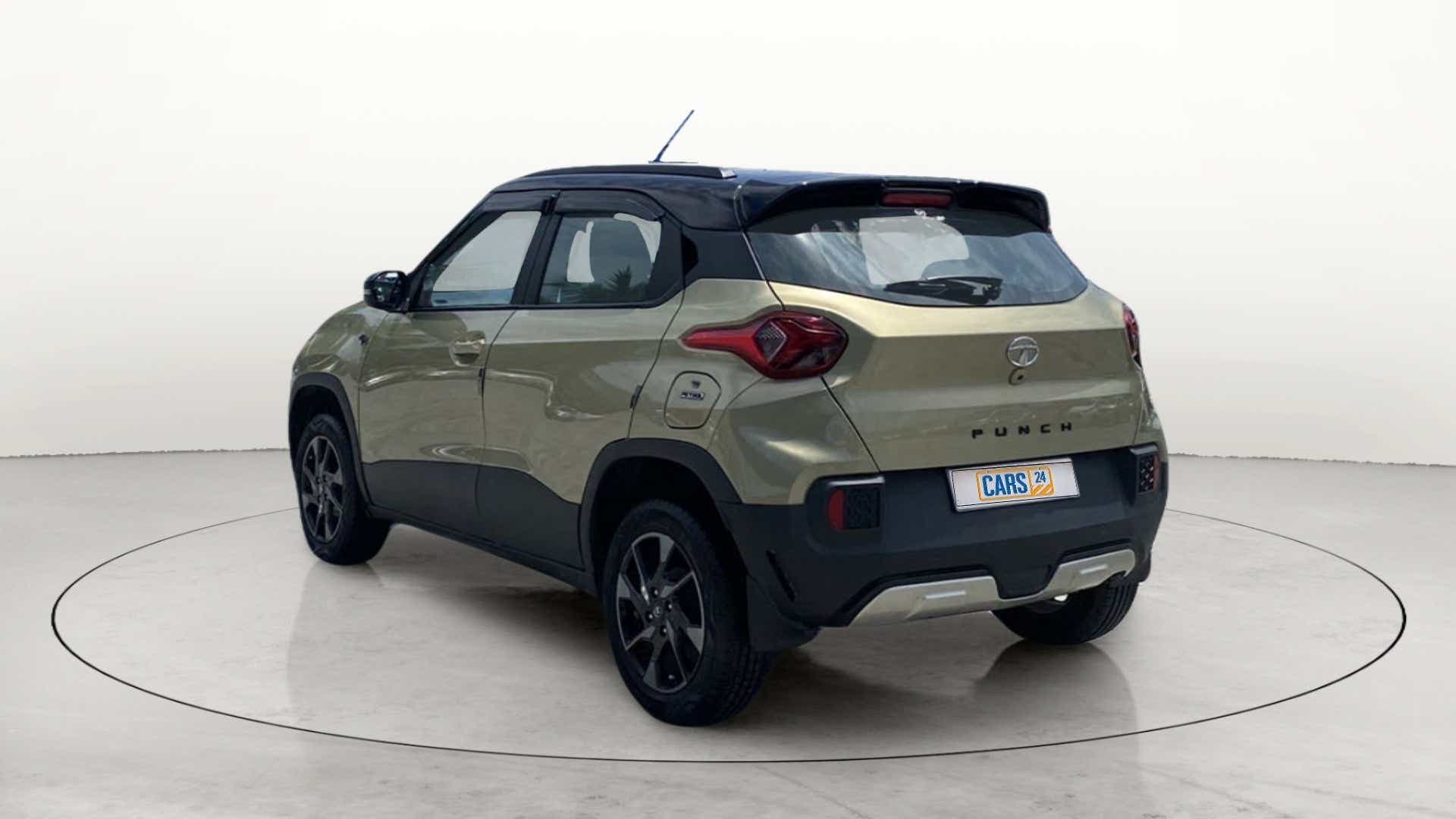 Rear three-quarter view of a Tata Punch