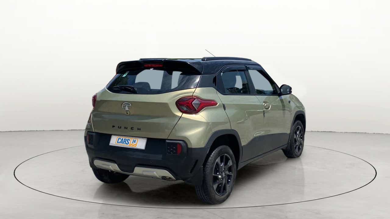 Rear three-quarter view of a Tata Punch