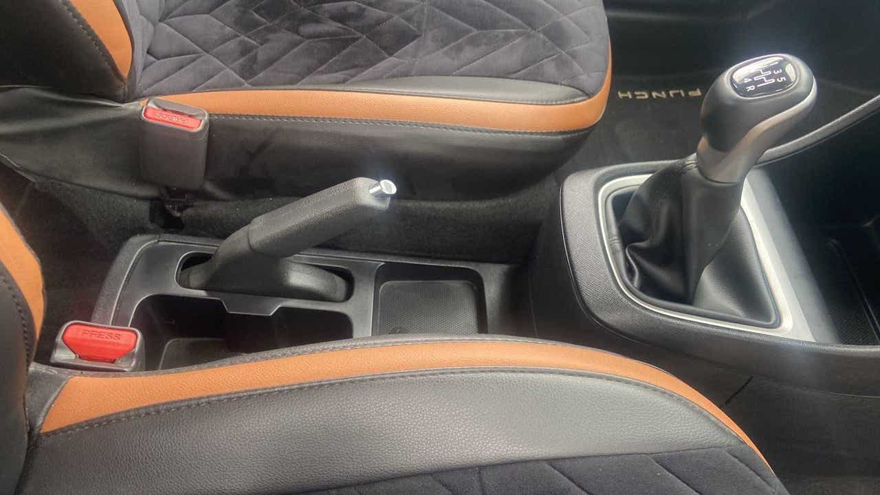 Center console and gear lever of a Tata Punch