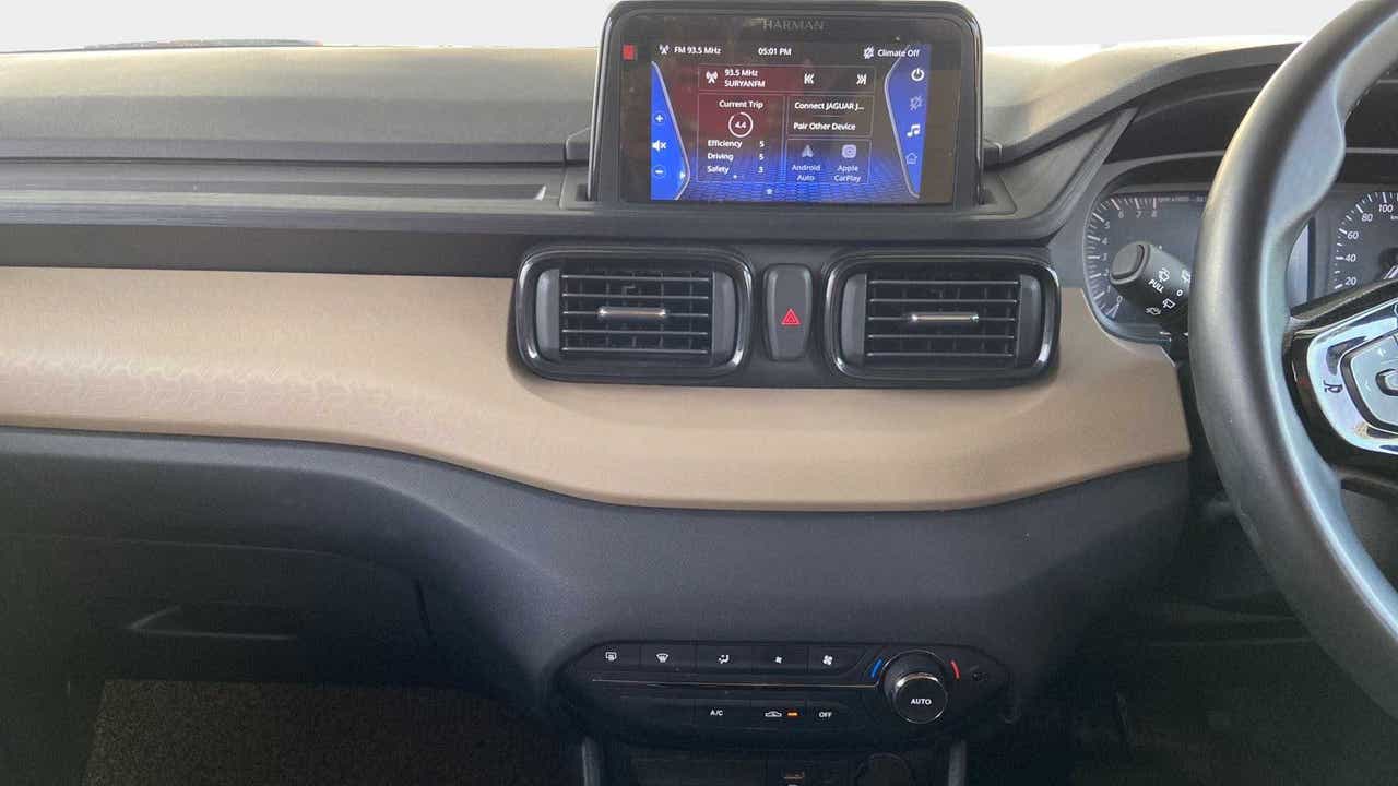 Dashboard and infotainment display of a Tata Punch
