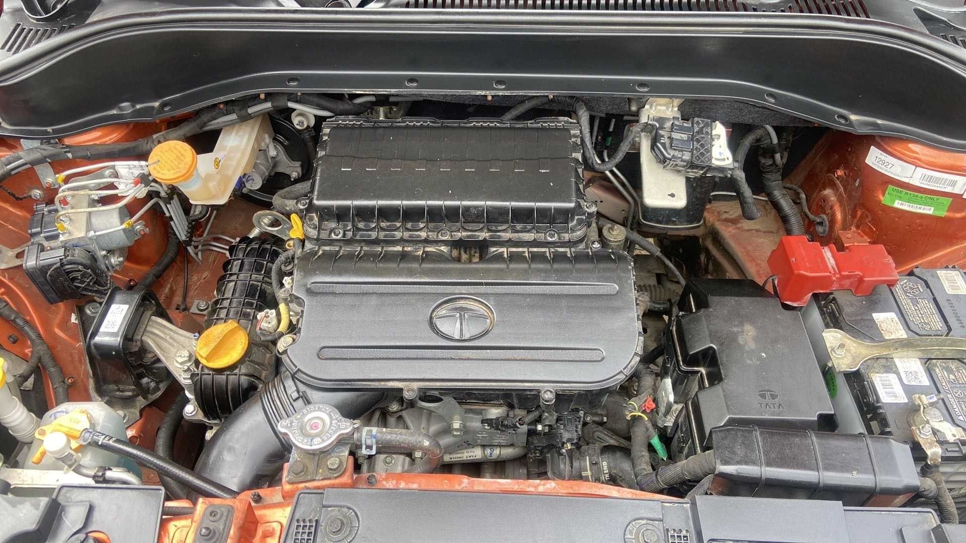 Engine bay view of a Tata Punch