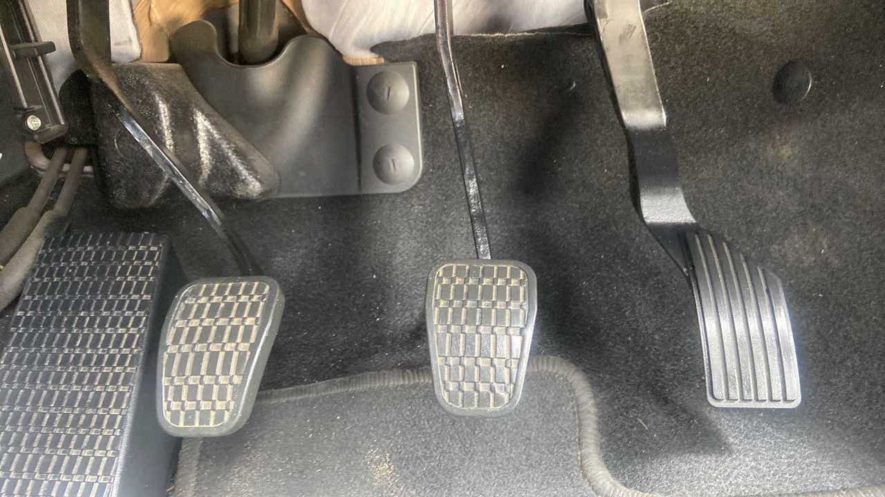 Foot pedal area of a Tata Punch