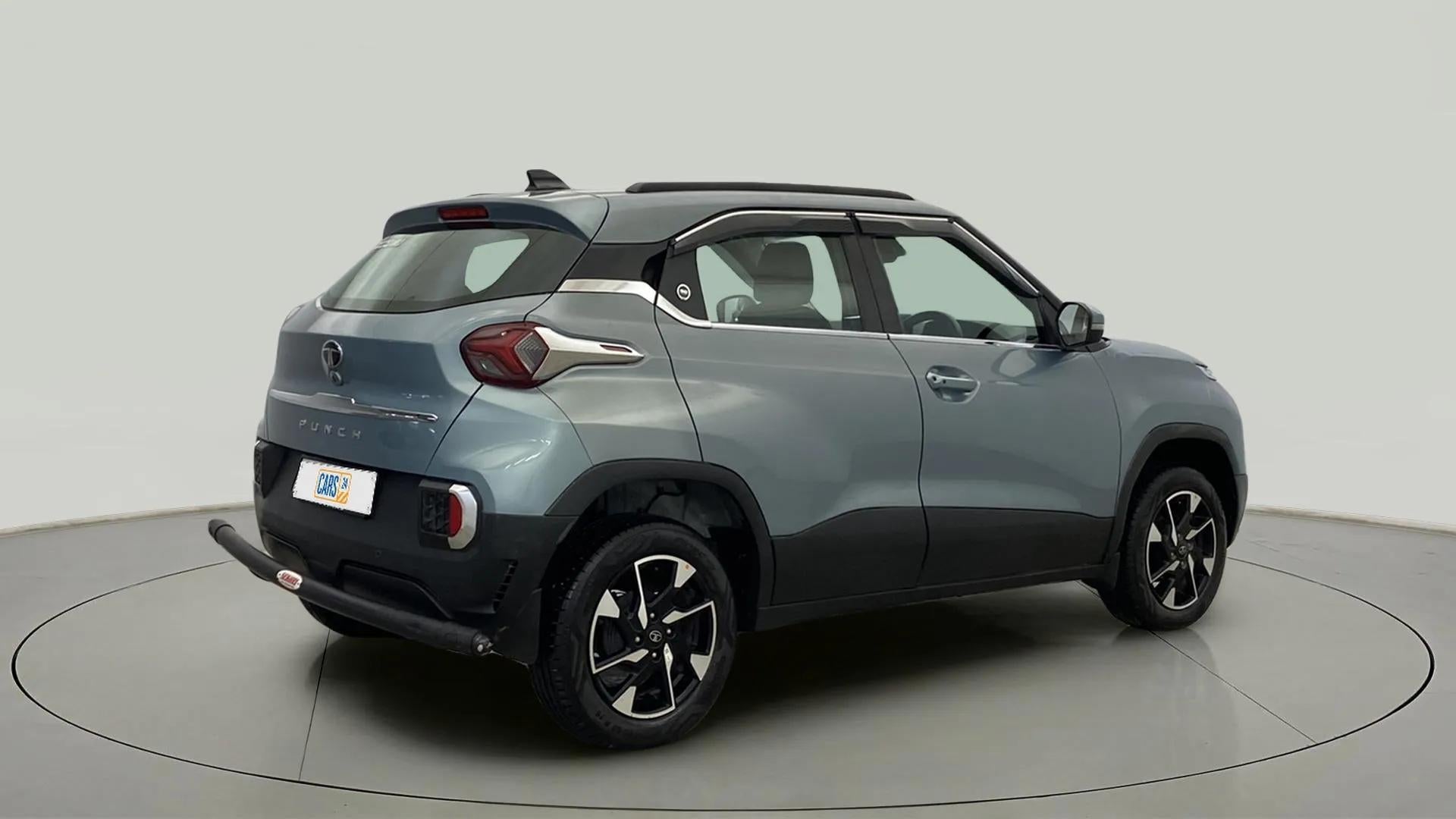 Rear three-quarter view of a Tata Punch