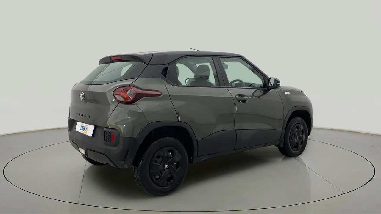 Rear three-quarter view of a Tata Punch