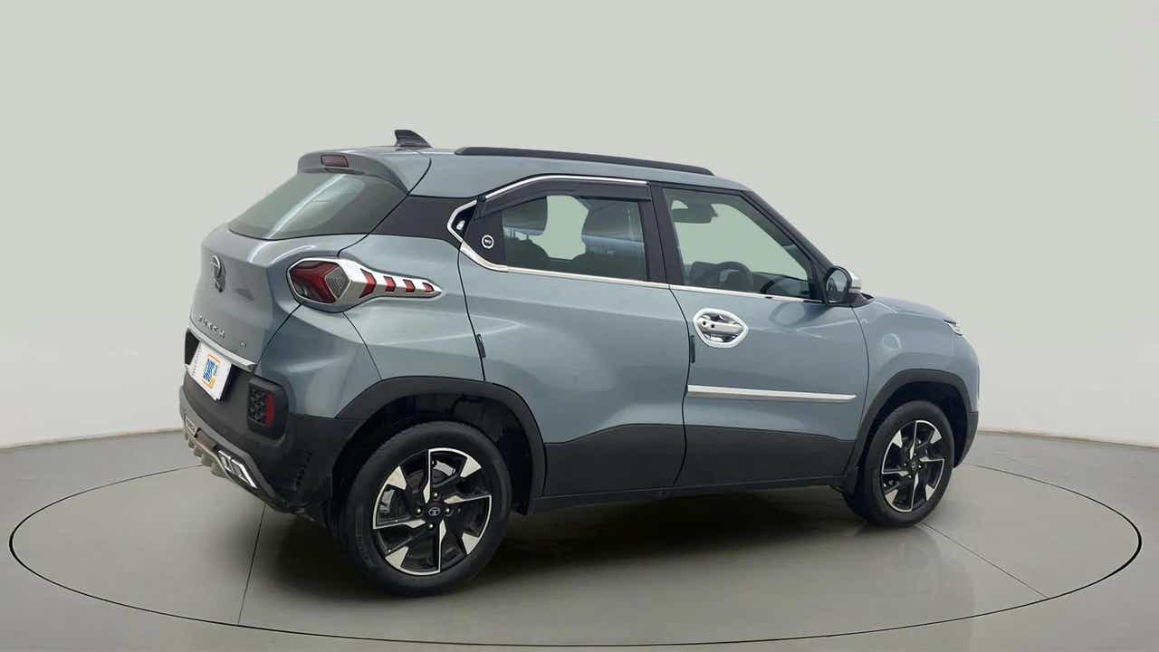 Rear three-quarter of a Tata Punch