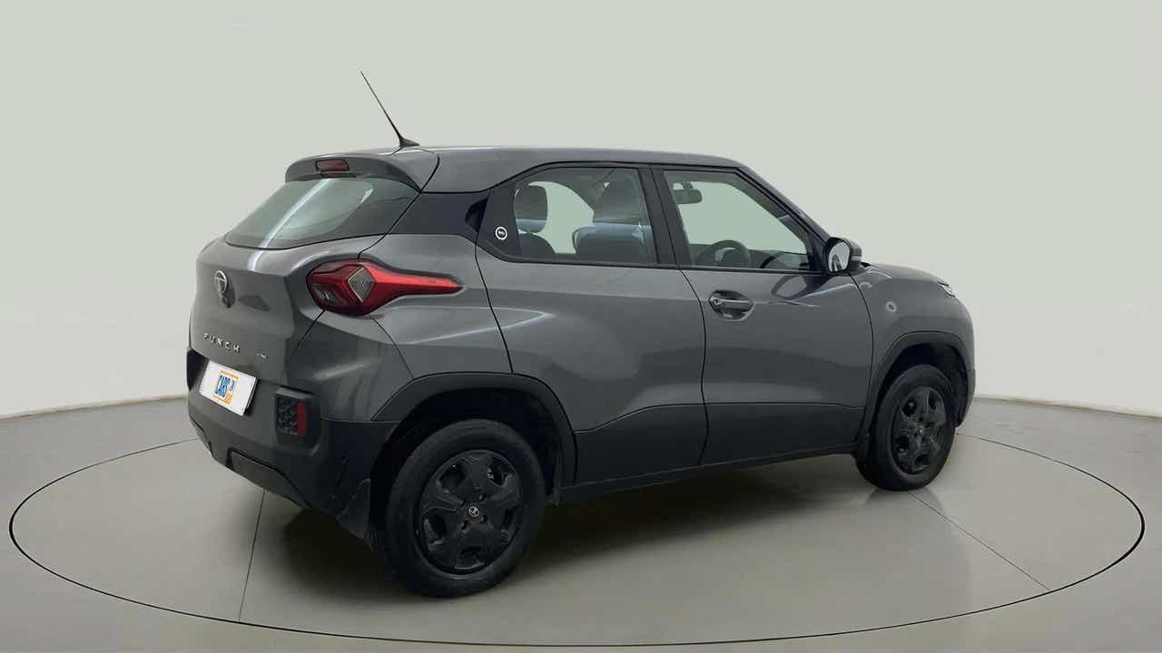 Rear three-quarter view of a Tata Punch
