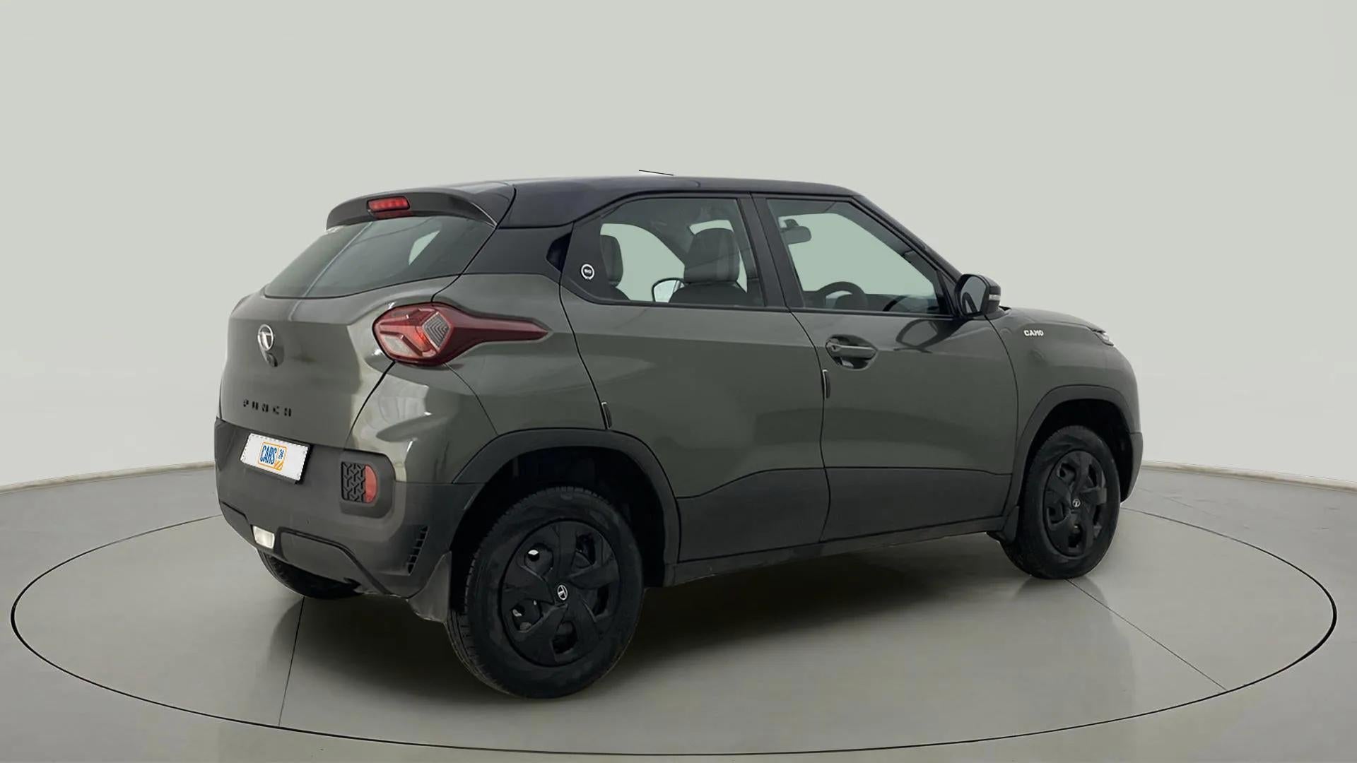 Rear three-quarter view of a Tata Punch