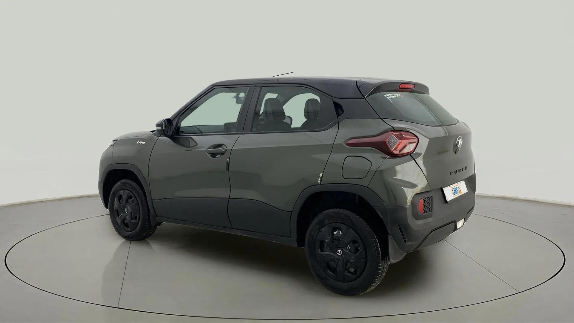 Rear three-quarter view of a Tata Punch