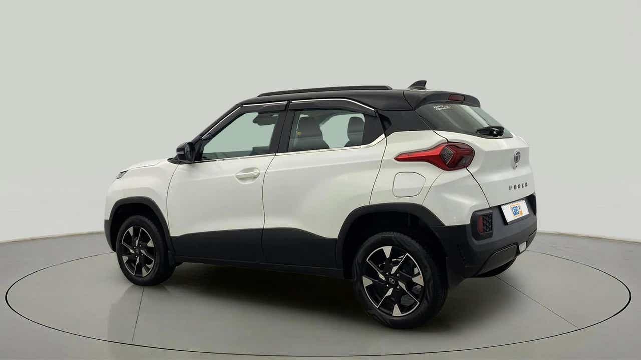 Rear three-quarter of a Orcus White Tata Punch