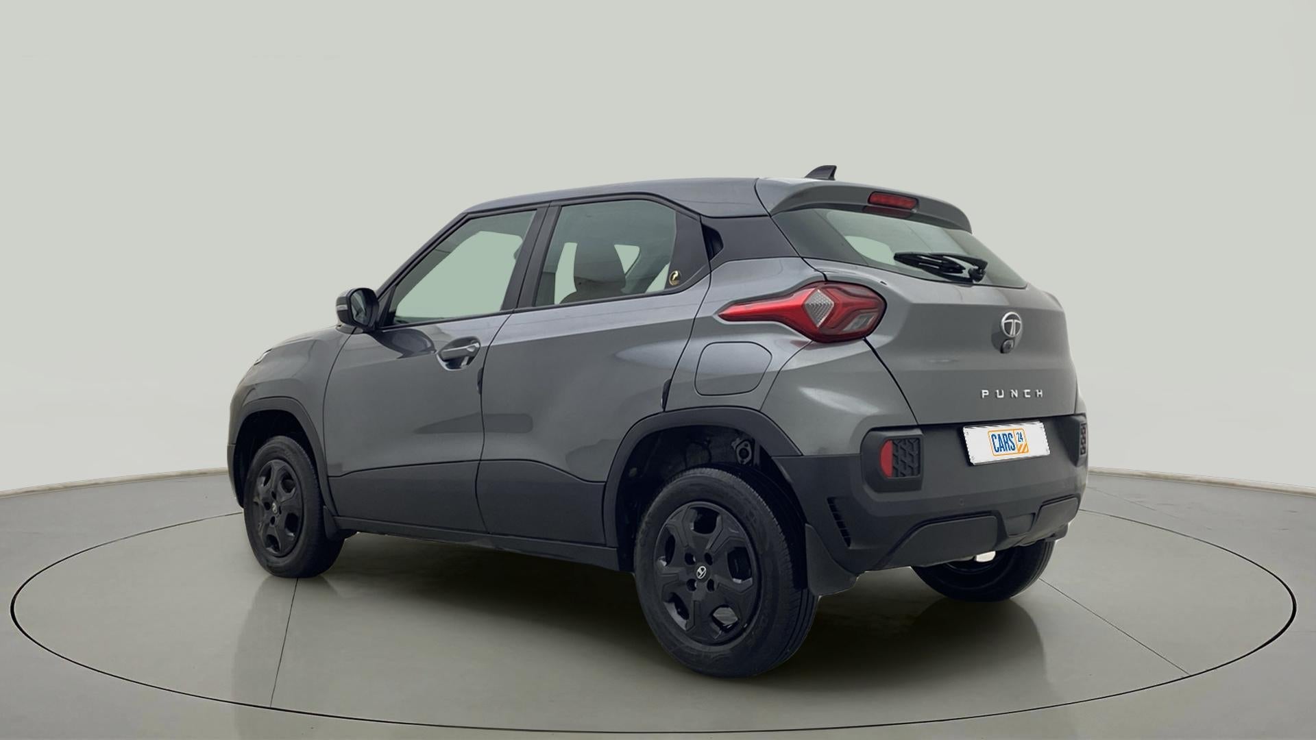 Rear three-quarter view of a Tata Punch