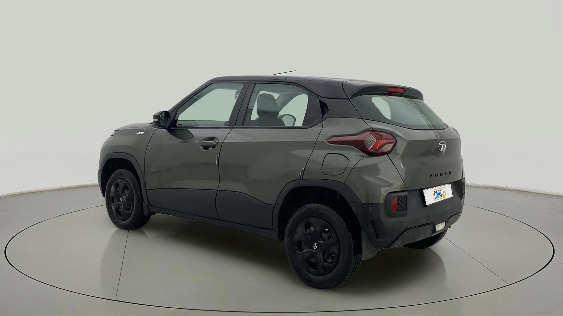 Rear three-quarter view of a Tata Punch